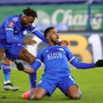 Ndidi and Iheanacho mark Leicester City’s immediate return to the Premier League with celebrations.