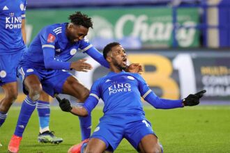 Ndidi and Iheanacho mark Leicester City’s immediate return to the Premier League with celebrations.