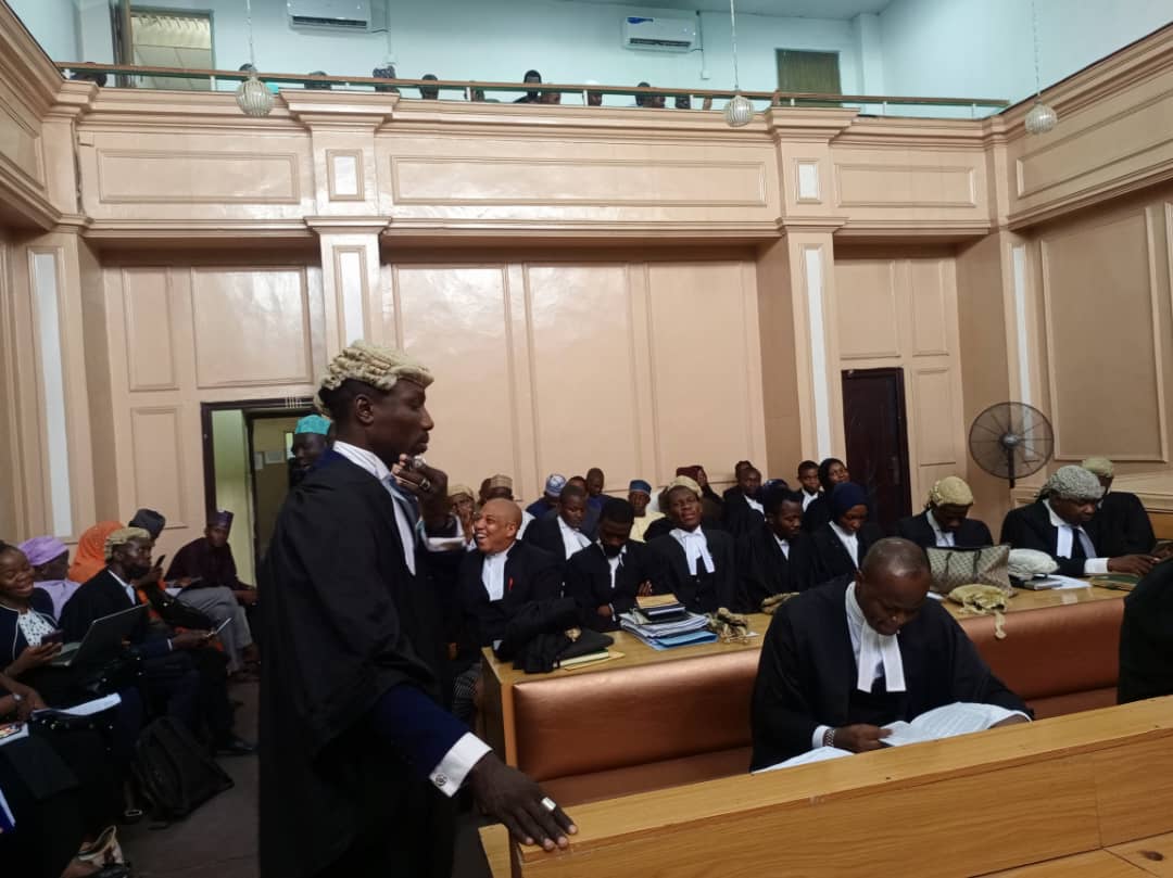 Lawyers are present as the Kano High Court adjudicates the case involving Ganduje. Lawyers are present as the Kano High Court adjudicates the case involving Ganduje.
