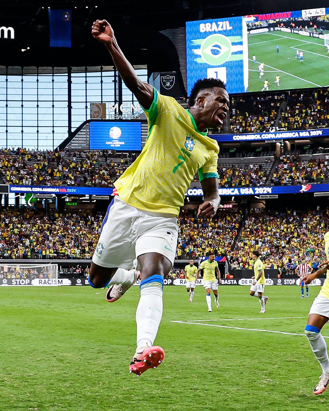 Vinícius Júnior Scores First Copa América Goal, Expresses Profound Emotion