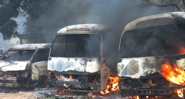 Seven Buses Burnt in Yobe State Amid Protests