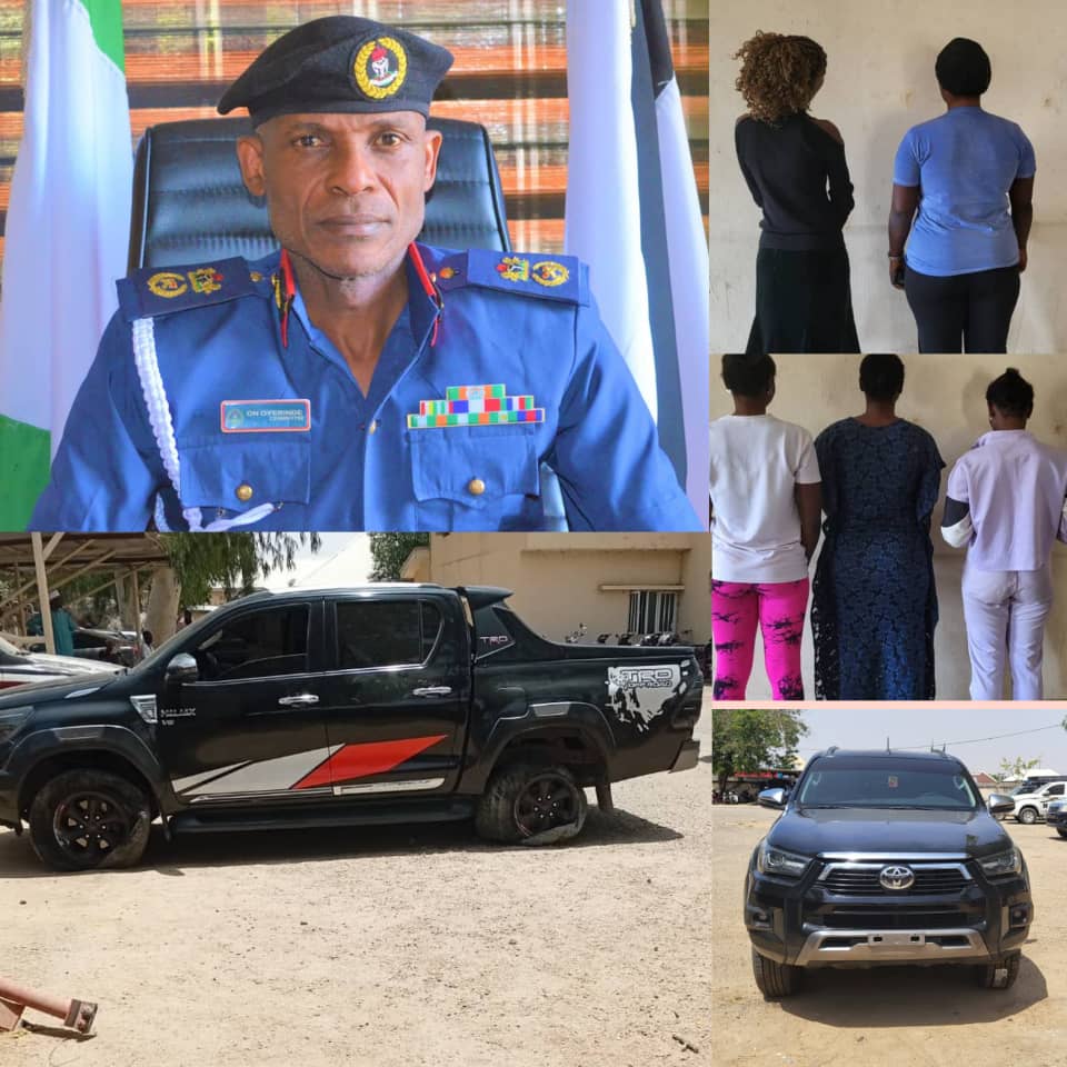 NSCDC recovers stolen hilux, arrests 2 for trafficking